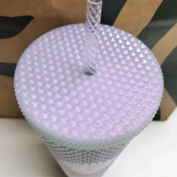 STARBUCKS ICY WHITE - PURPLE - STUDDED GRANDE TUMBLER HOLIDAY 2021 - Picture 3 of 5